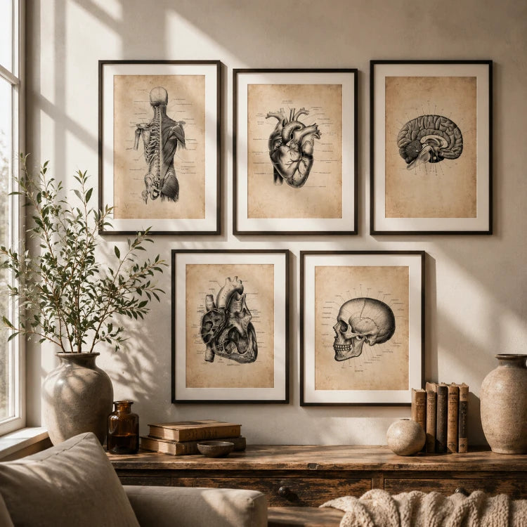 Vintage Anatomie Poster