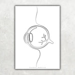 Augen Anatomie Minimalist - Animus Medicus GmbH