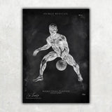 Basketball Anatomie Poster - Chalkboard - Animus Medicus GmbH