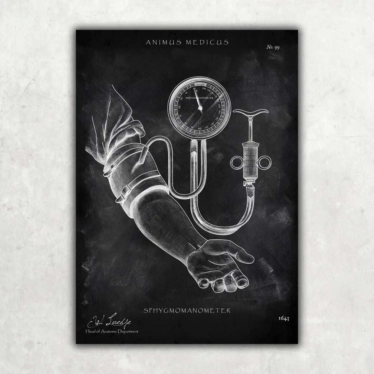 Blutdruck Poster - Chalkboard - Animus Medicus GmbH