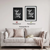 Bodybuilder Anatomie Poster - Chalkboard - Animus Medicus GmbH