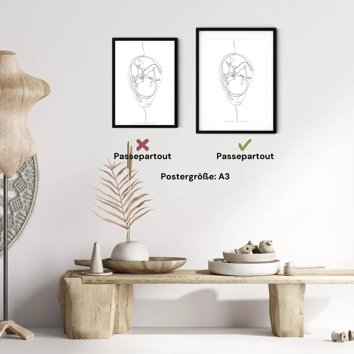 Fetus Anatomie Minimalist - Animus Medicus GmbH