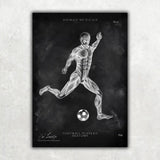 Fußball Anatomie Poster - Chalkboard - Animus Medicus GmbH