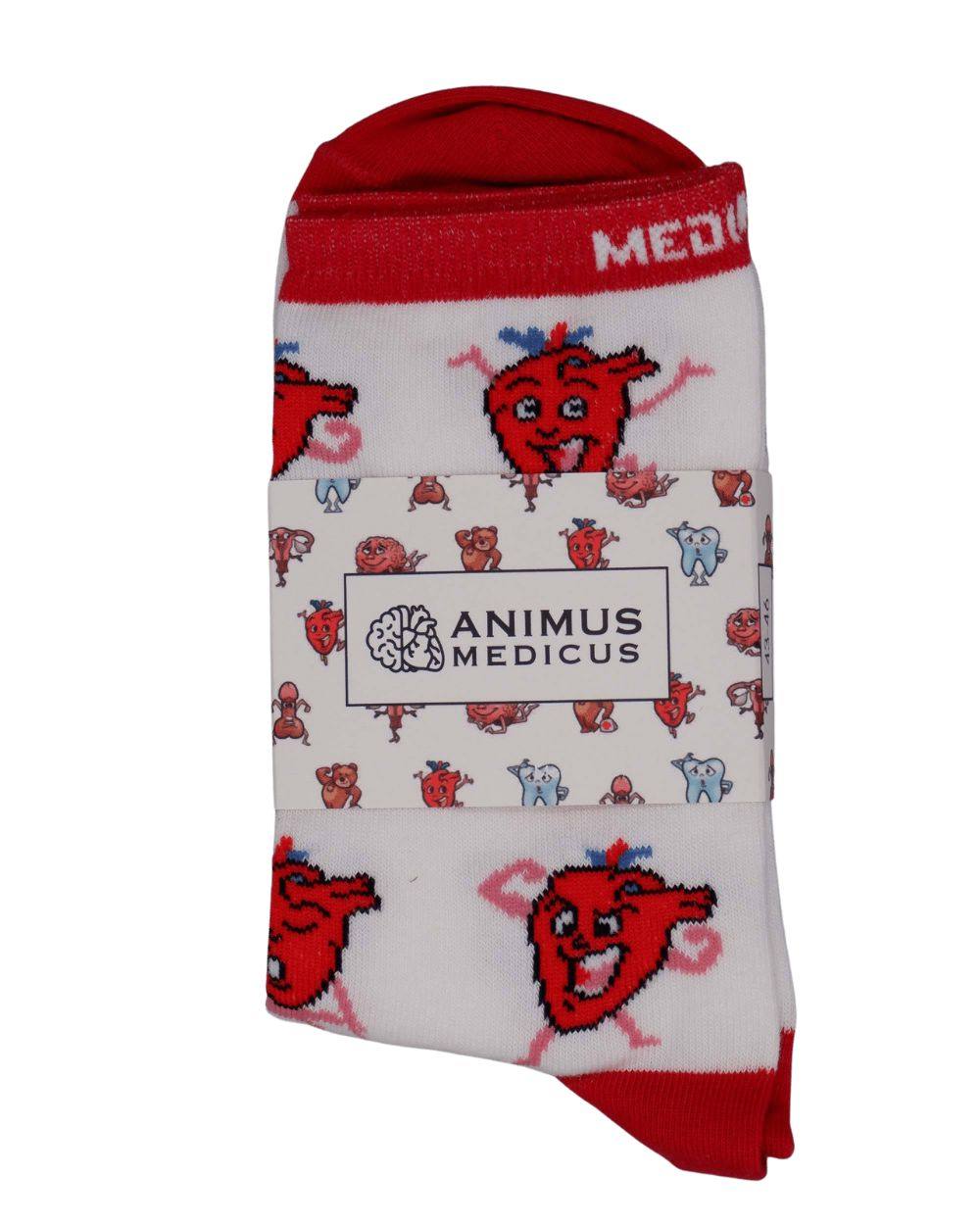 Herz Anatomie Socken aus Bio-Baumwolle - Animus Medicus GmbH
