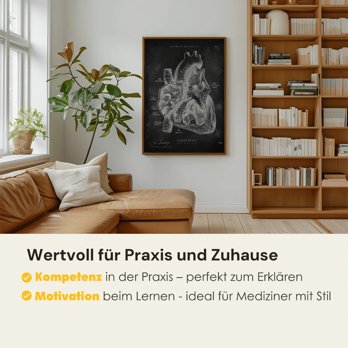 Herz im Schnitt - Chalkboard - Animus Medicus GmbH