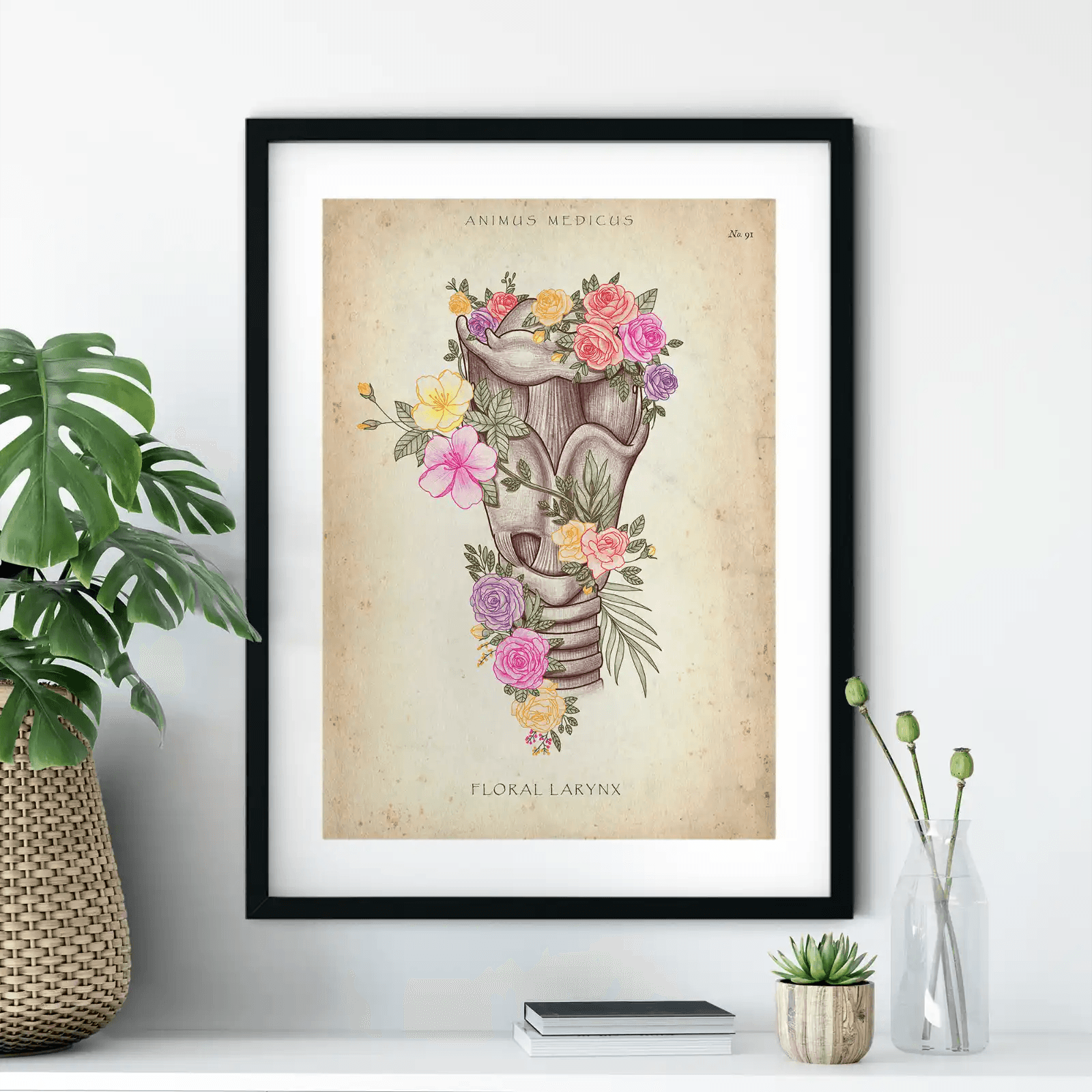Kehlkopf mit Blumen - Animus Medicus GmbH