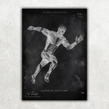 Läufer Anatomie Poster - Chalkboard - Animus Medicus GmbH
