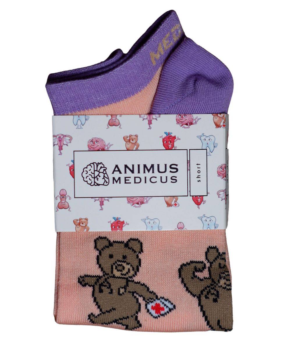 Teddy Anatomie Sneaker Socken - Animus Medicus GmbH