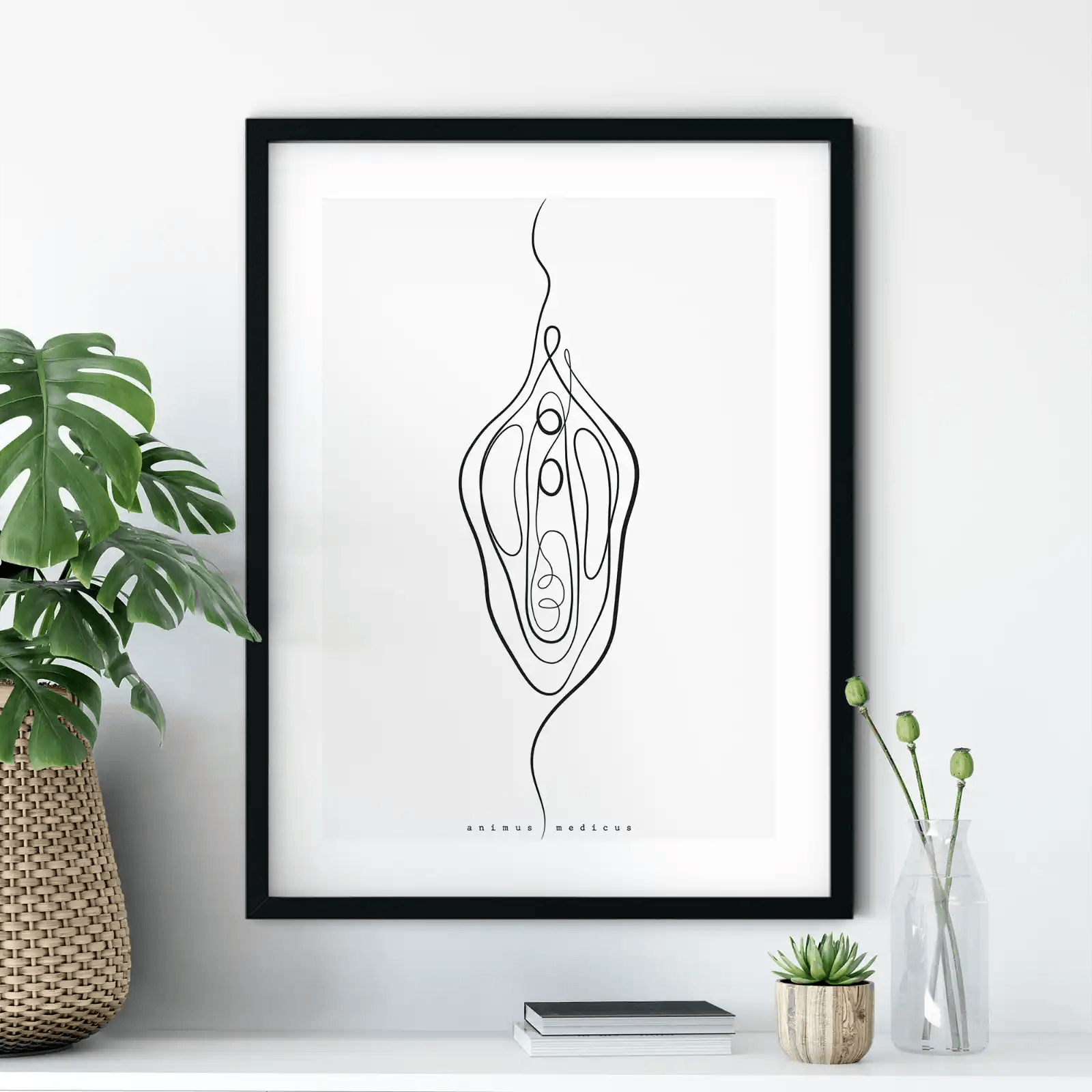 Minimalistisches Vulva Anatomie Poster Animus Medicus Animus minimalistisches-vulva-anatomie-poster-animus-medicus-animus