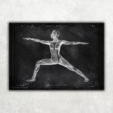 Yoga Anatomie Poster - Chalkboard - Animus Medicus GmbH